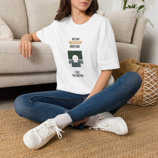 T-Shirt — METAR “Weather” Briefing Pilot Shirt (I See The Matrix)