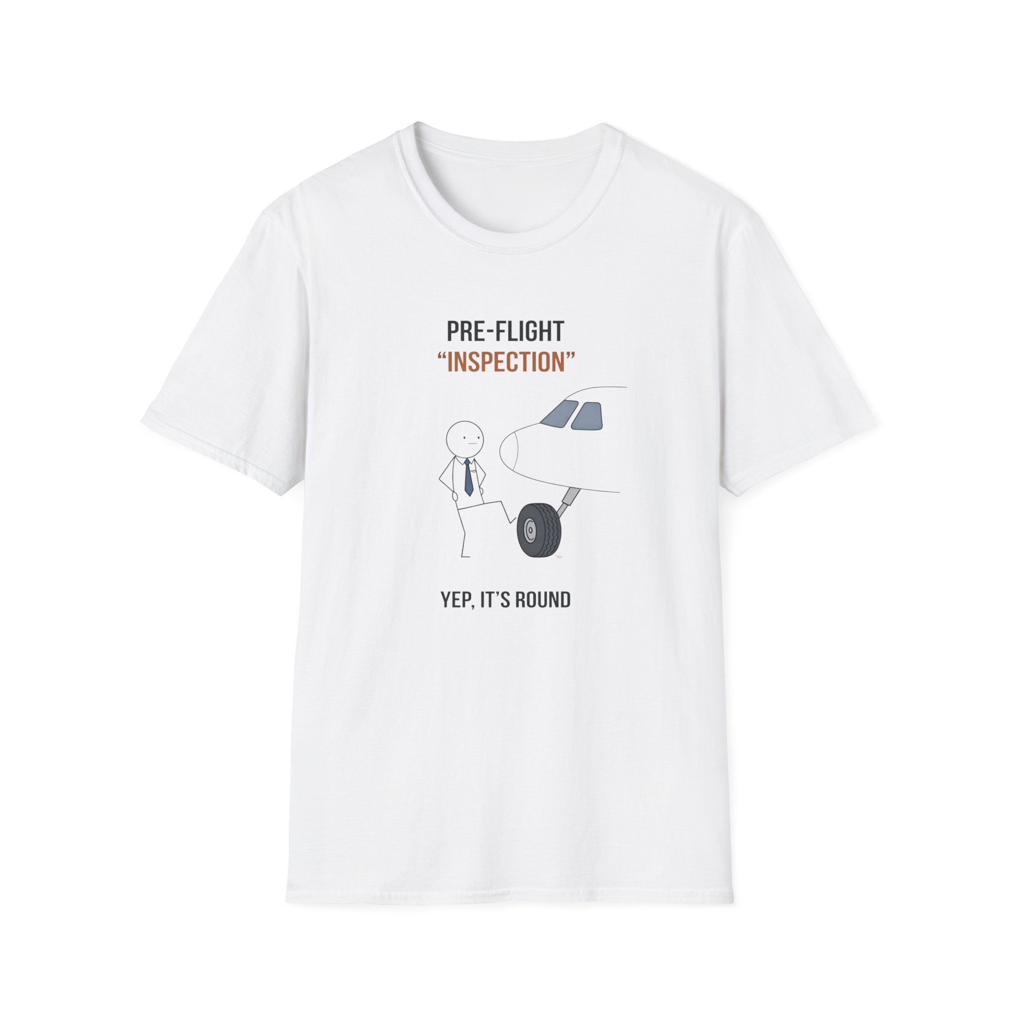 Pre-Flight "Inspection" T-Shirt — Funny Pilot/Aviation Tee