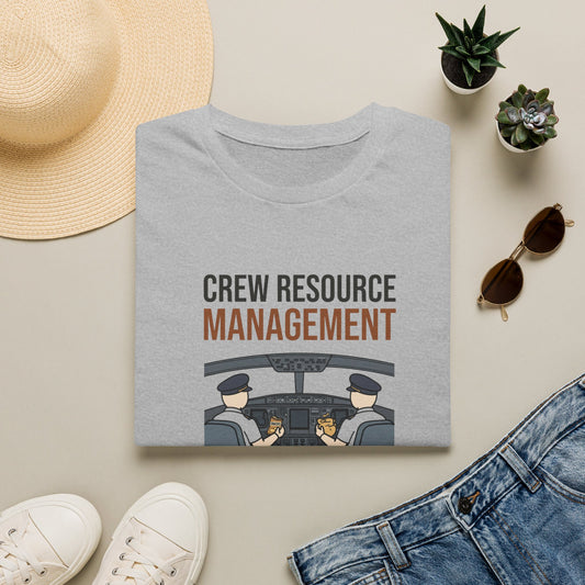 Crew Resource Management T-Shirt — Pilot Cockpit 'Pass the Snacks' Aviation Tee