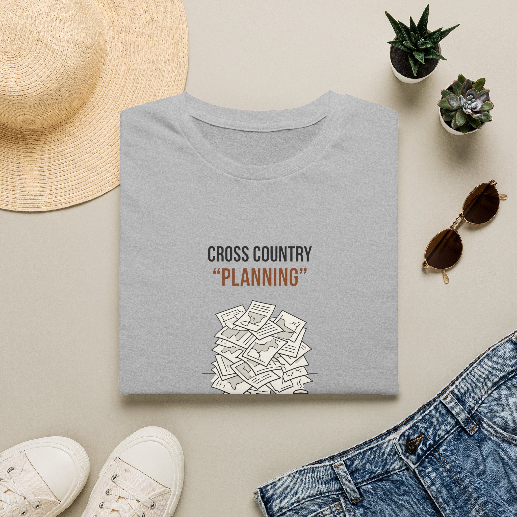 Cross Country “Planning” T‑Shirt — Funny Running Coach / Athlete Gift