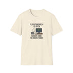 FlightRadar24 Fan T‑Shirt – “FlightRadar24 is Open. Screen Time: 14 Hours Today.”