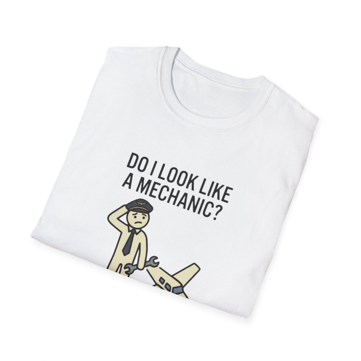Mechanic Pilot T‑Shirt — "Do I Look Like a Mechanic?" Funny Aviation Tee