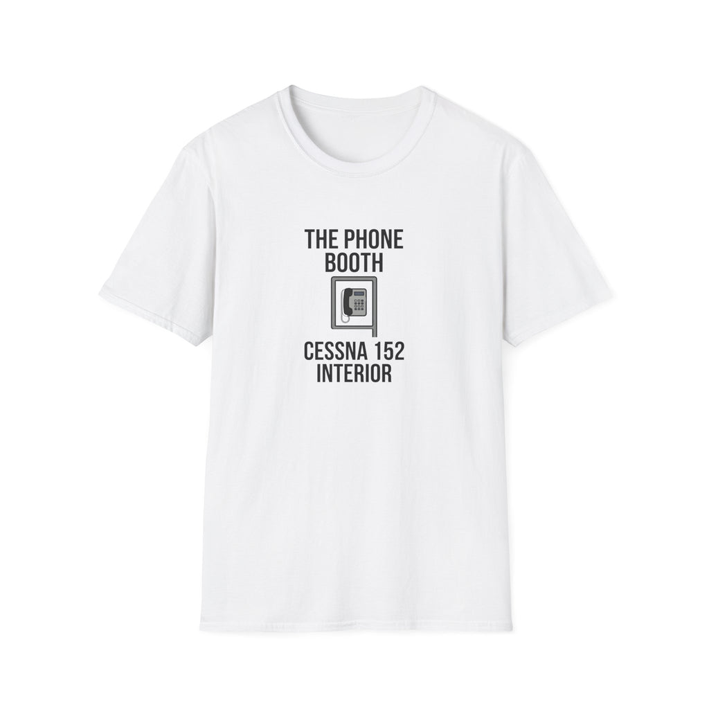 The Phone Booth Cessna 152 T-Shirt — Aviator Pilot Humor Tee