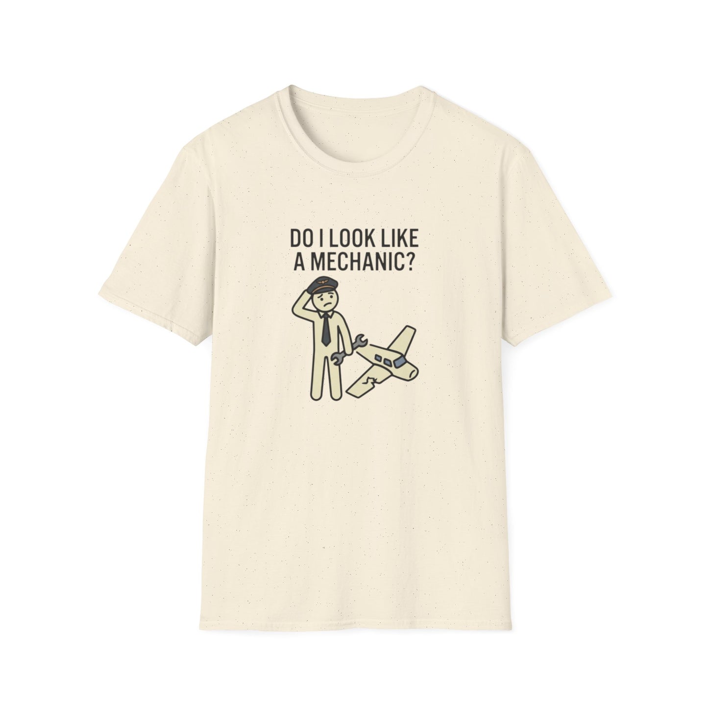 Mechanic Pilot T‑Shirt — "Do I Look Like a Mechanic?" Funny Aviation Tee