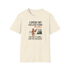 I Spent My College Fund on 100LL Aviation T-Shirt — Funny Pilot Fuel Shirt