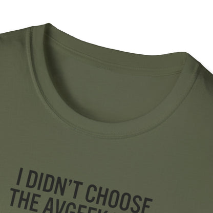 Pilot T-Shirt — "I Didn't Choose the Avgeek Life" Airplane Graphic Tee