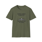 Aviation T-Shirt — "Runway Length: 10,000 Feet, Showing Off for the Tower" Pilot Shirt