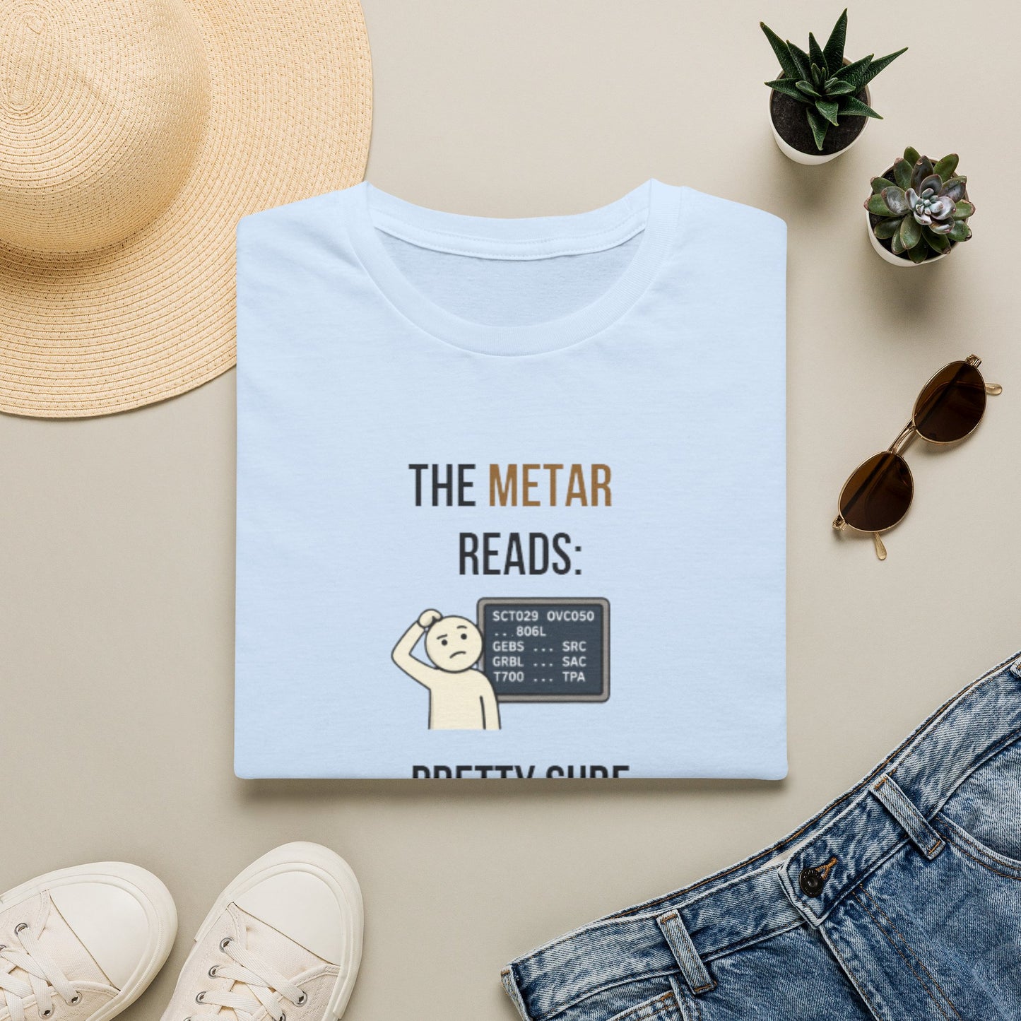 METAR Reads: Pretty Sure It's Cloudy T-Shirt