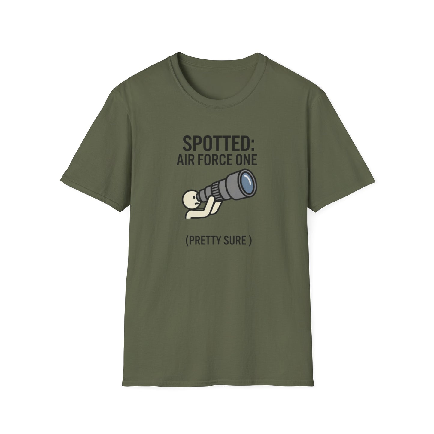 Spotter T-Shirt — "Spotted: Air Force One (Pretty Sure)" Plane Spotting Tee