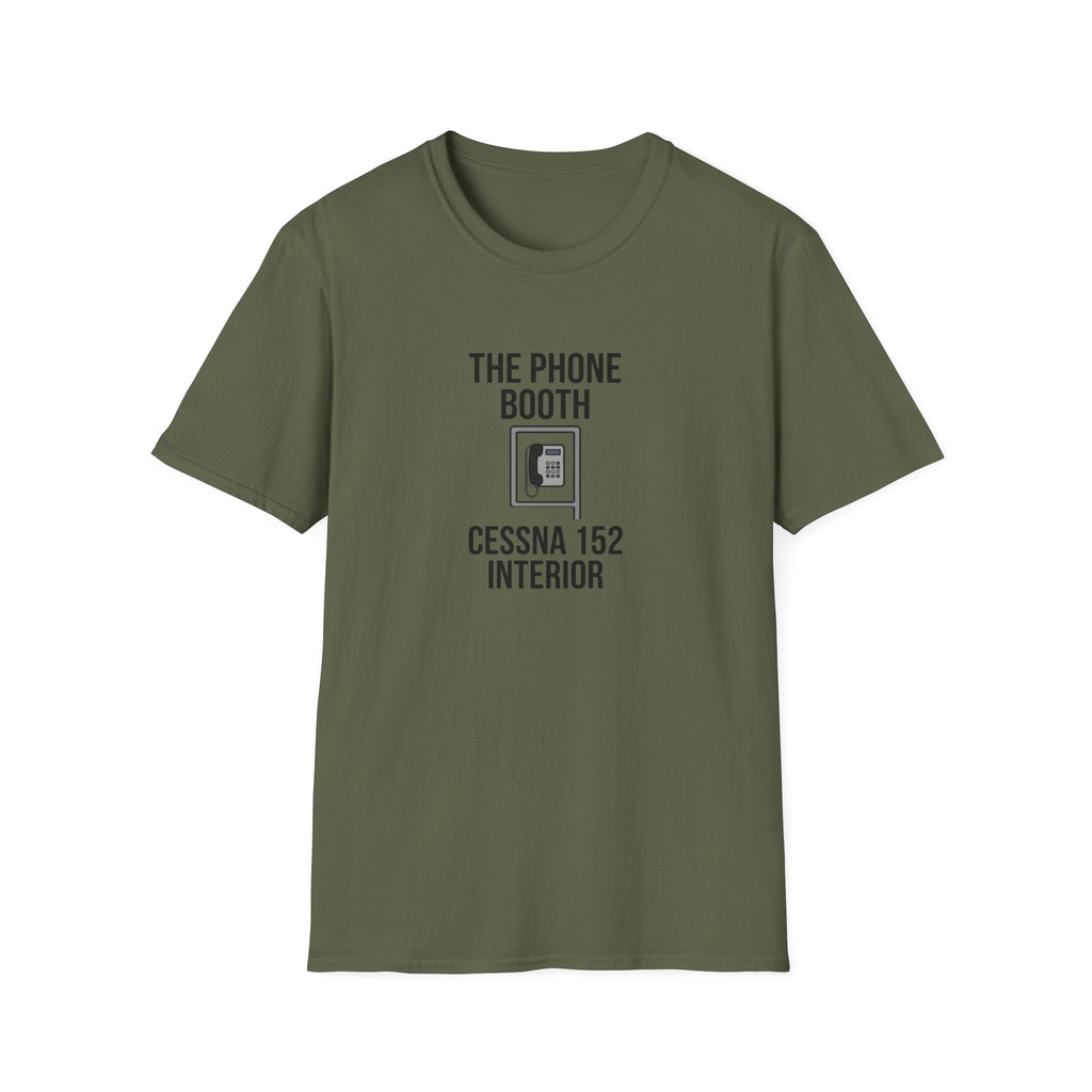 The Phone Booth Cessna 152 T-Shirt — Aviator Pilot Humor Tee