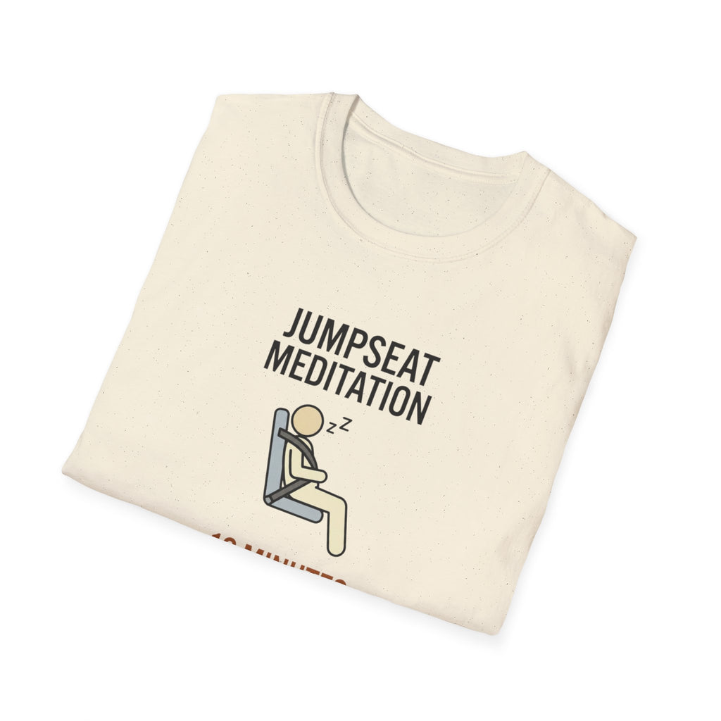 T-Shirt — "Jumpseat Meditation: 10 Minutes of Silence" Pilot Travel Tee