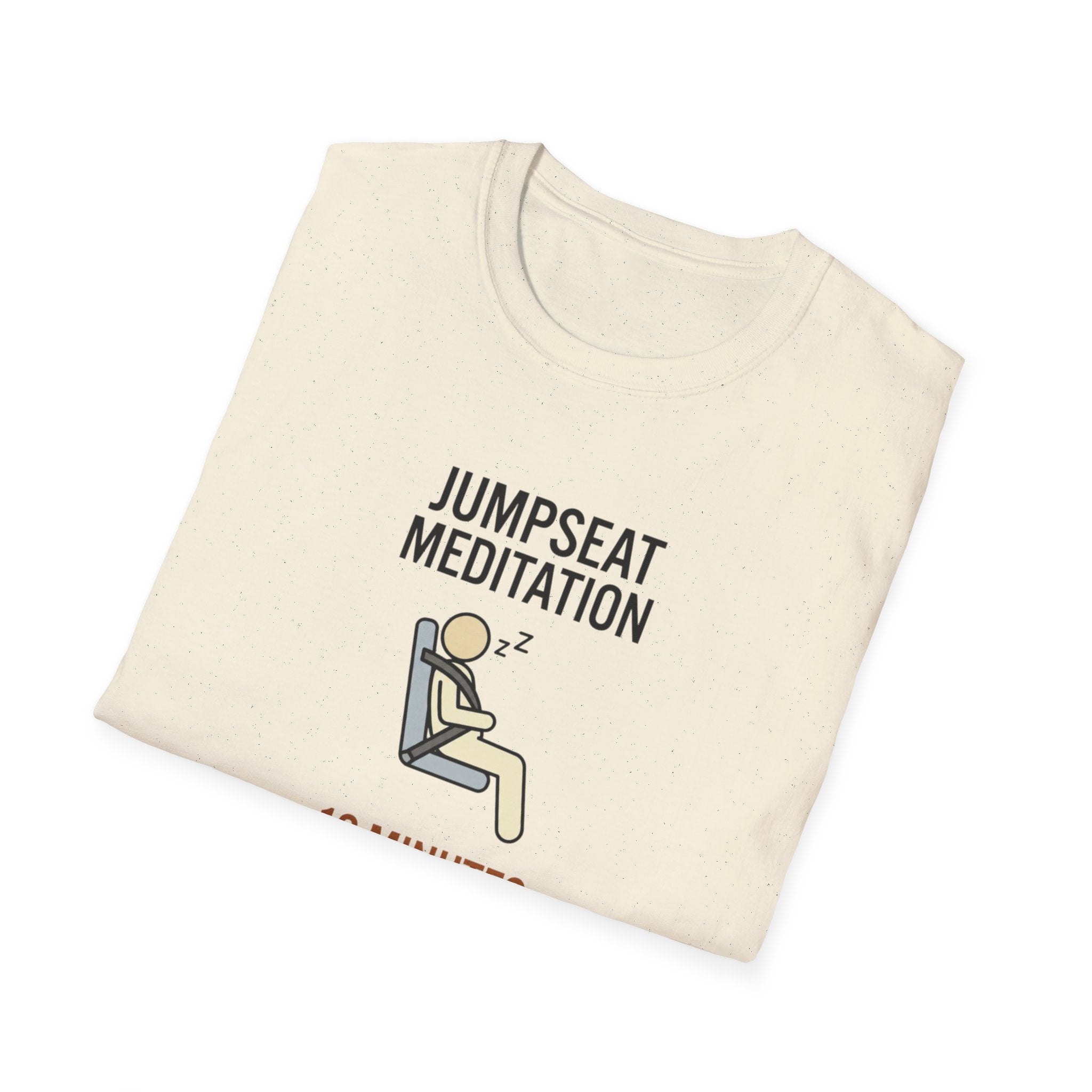 T-Shirt — "Jumpseat Meditation: 10 Minutes of Silence" Pilot Travel Tee