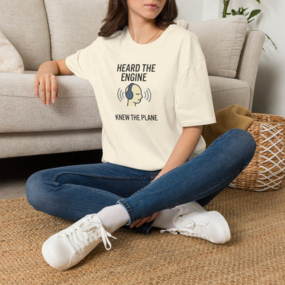 Heard The Engine T‑Shirt — Aviation Headphones Pilot Gift