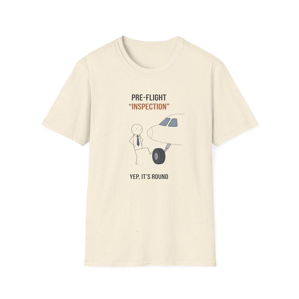 Pre-Flight "Inspection" T-Shirt — Funny Pilot/Aviation Tee