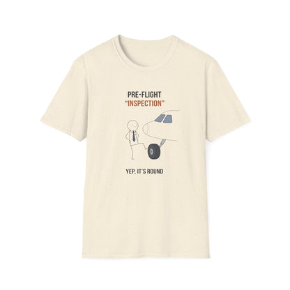 Pre-Flight "Inspection" T-Shirt — Funny Pilot/Aviation Tee