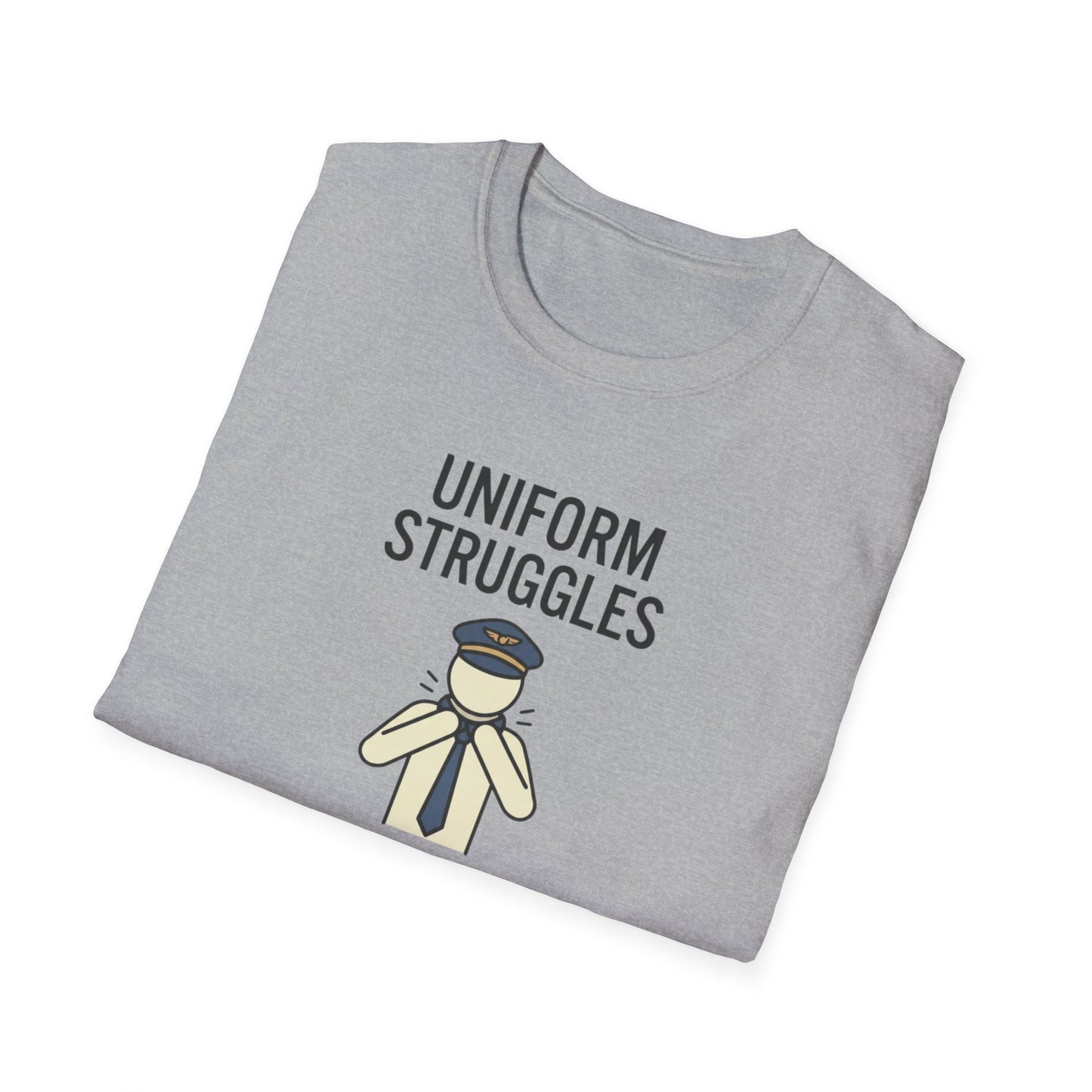 Uniform Struggles T-Shirt — Funny Police/Uniform Humor Tee (“It’s Part of the Brand”)