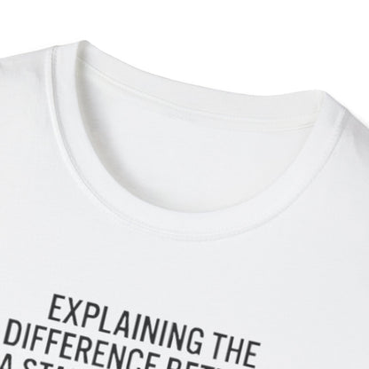 Aviation Humor T-Shirt — "Explaining the difference between a stall and a spin to non-aviation friends"