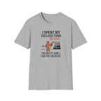 I Spent My College Fund on 100LL Aviation T-Shirt — Funny Pilot Fuel Shirt