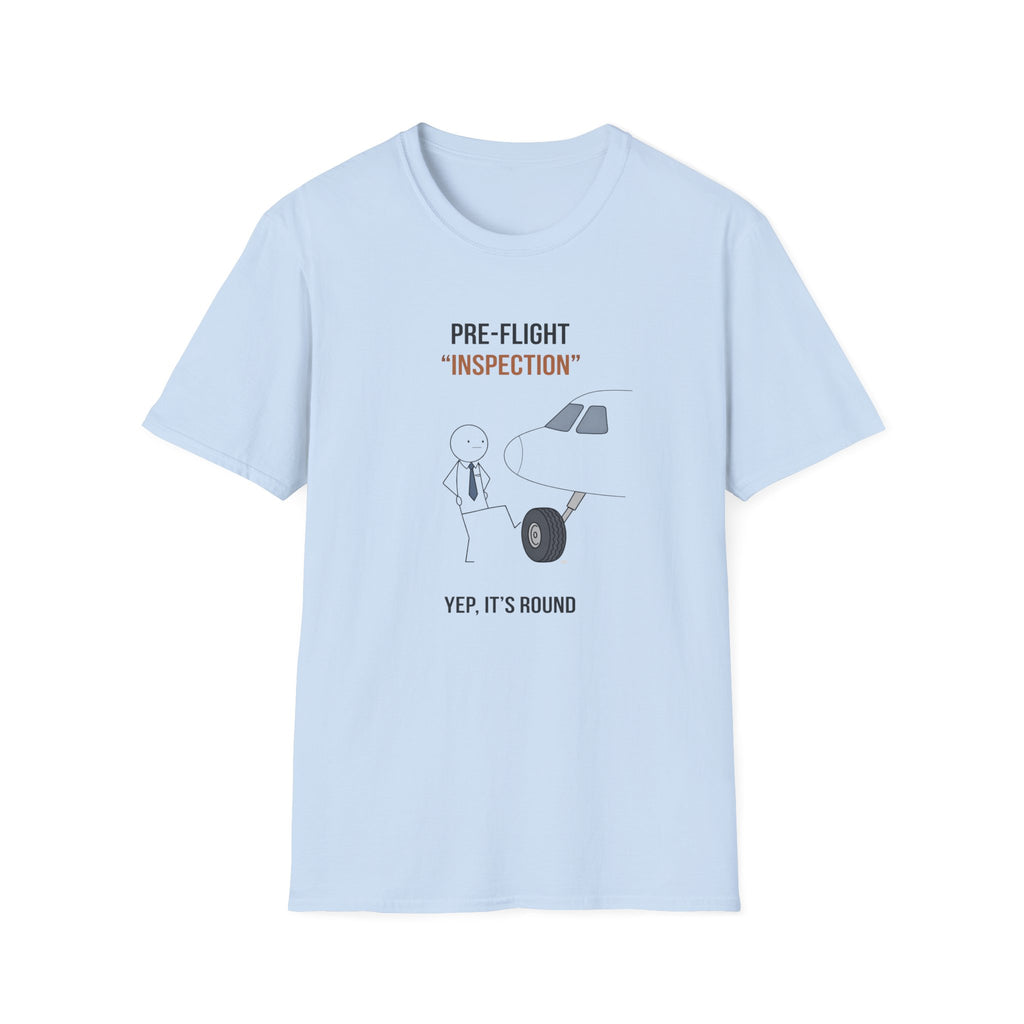 Pre-Flight "Inspection" T-Shirt — Funny Pilot/Aviation Tee