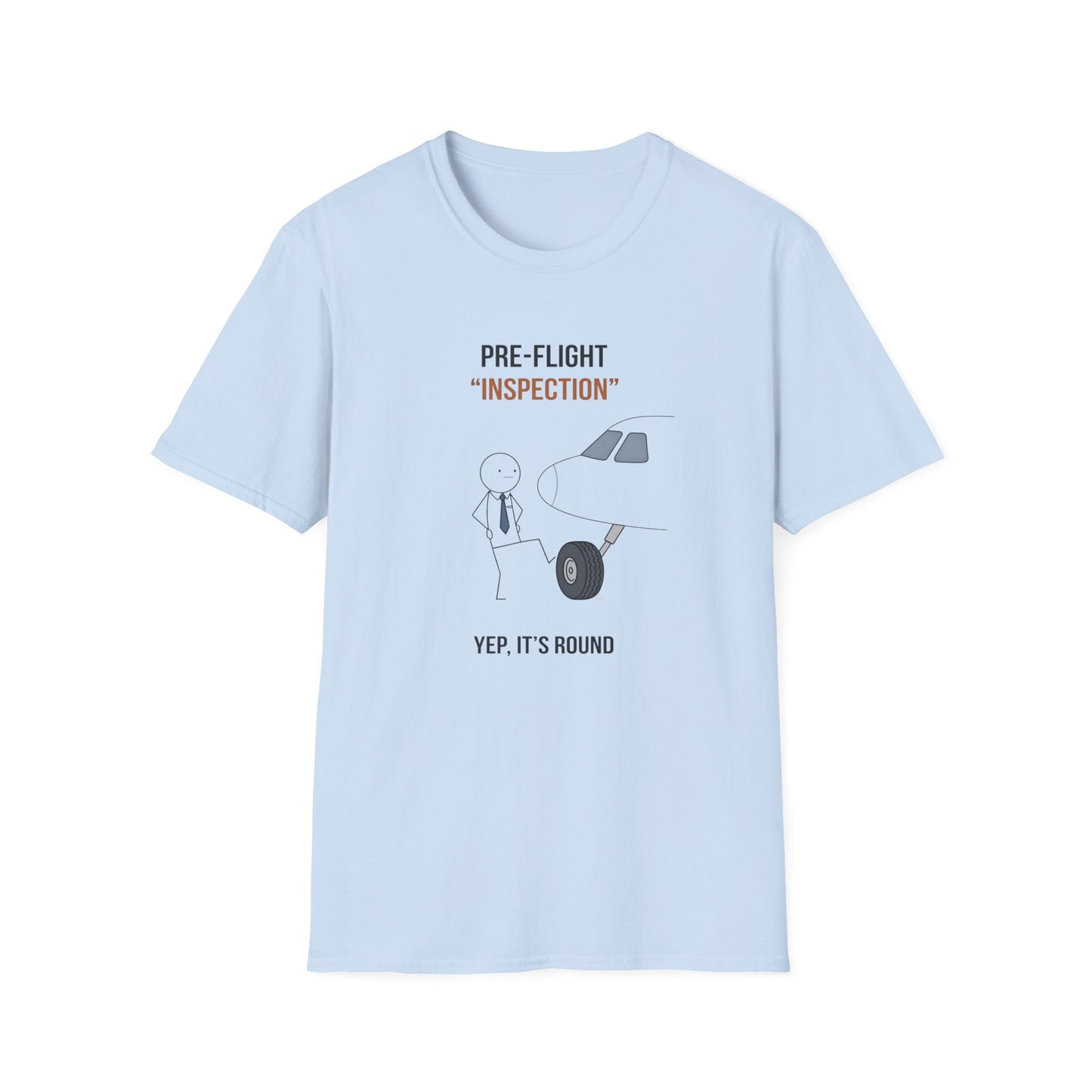 Pre-Flight "Inspection" T-Shirt — Funny Pilot/Aviation Tee