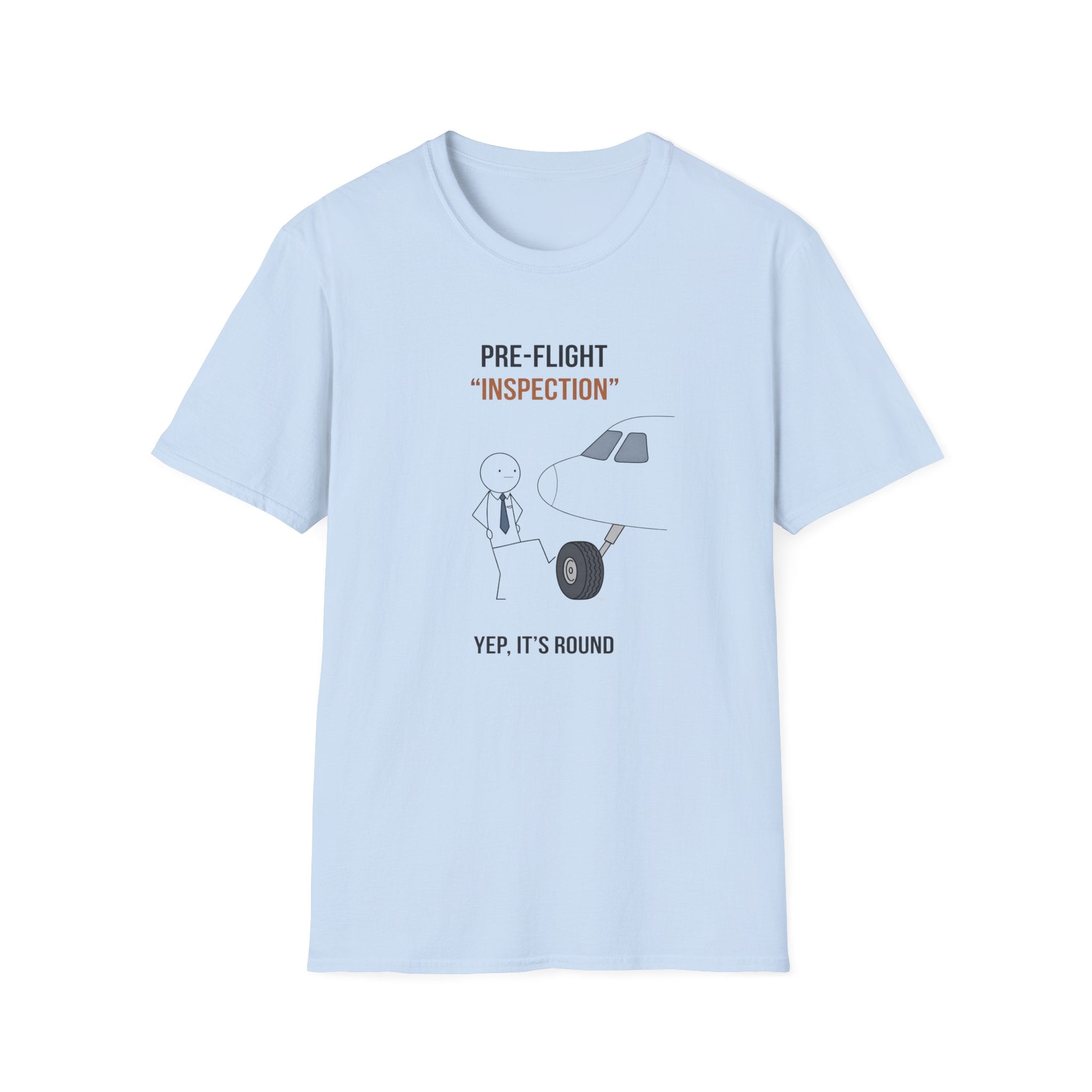 Pre-Flight "Inspection" T-Shirt — Funny Pilot/Aviation Tee