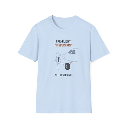 Pre-Flight "Inspection" T-Shirt — Funny Pilot/Aviation Tee