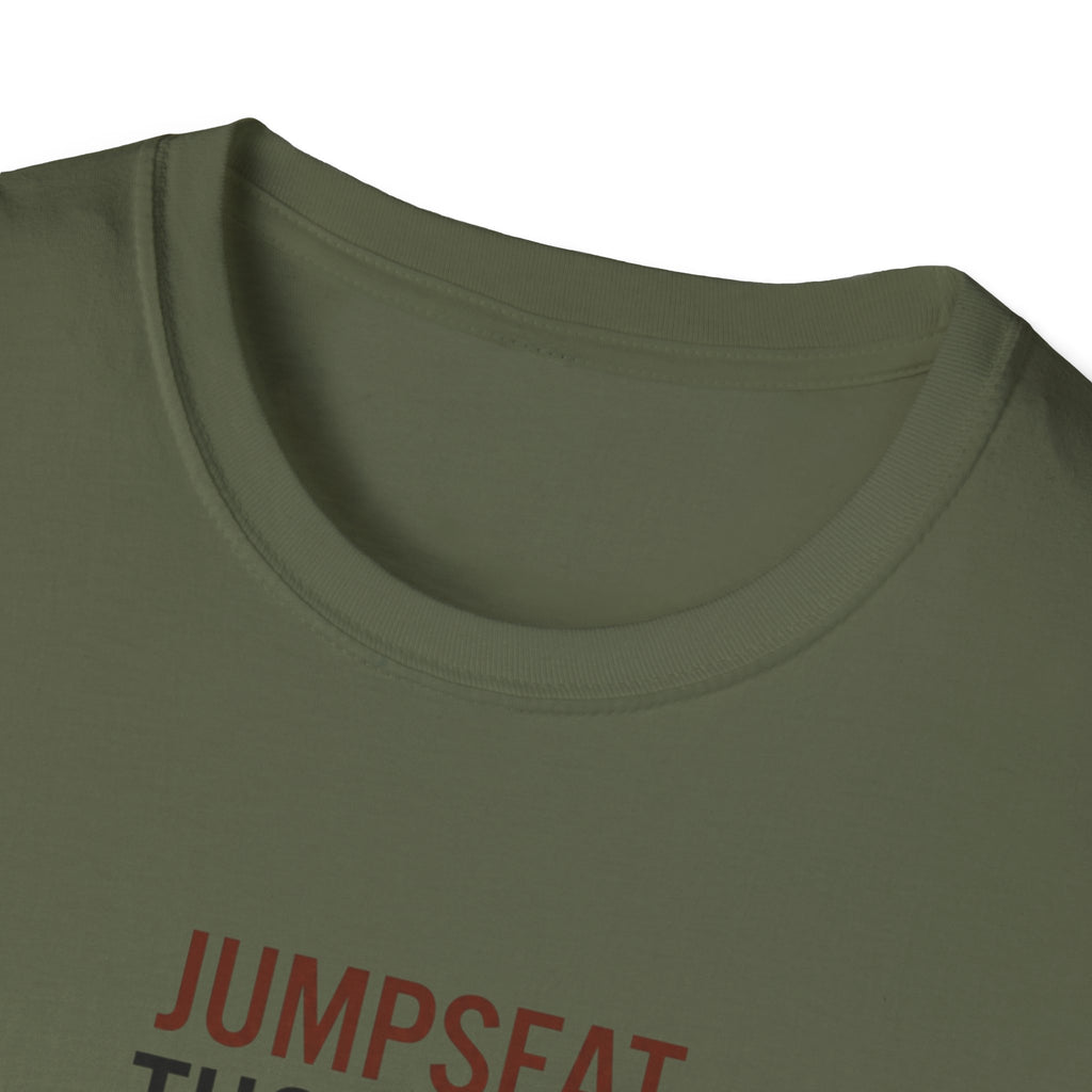 Jumpseat Thoughts T-Shirt — "Did I Unplug the Coffee Pot?" Pilot Humor Tee