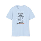 Layover Clock T‑Shirt — "Layover, Not Restover" Travel Tee