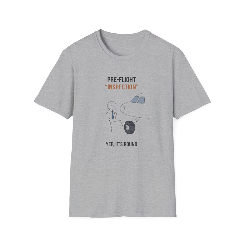 Pre-Flight "Inspection" T-Shirt — Funny Pilot/Aviation Tee