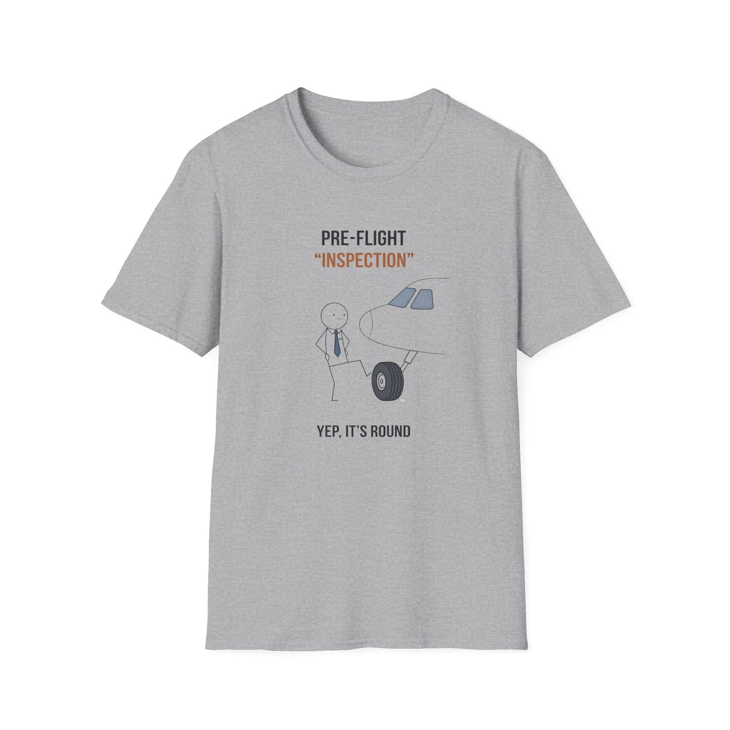 Pre-Flight "Inspection" T-Shirt — Funny Pilot/Aviation Tee