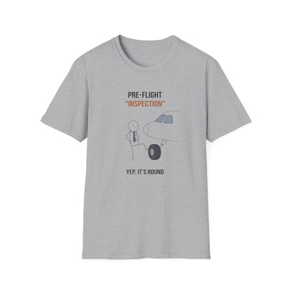 Pre-Flight "Inspection" T-Shirt — Funny Pilot/Aviation Tee