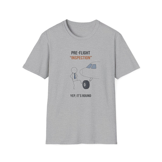 Pre-Flight "Inspection" T-Shirt — Funny Pilot/Aviation Tee