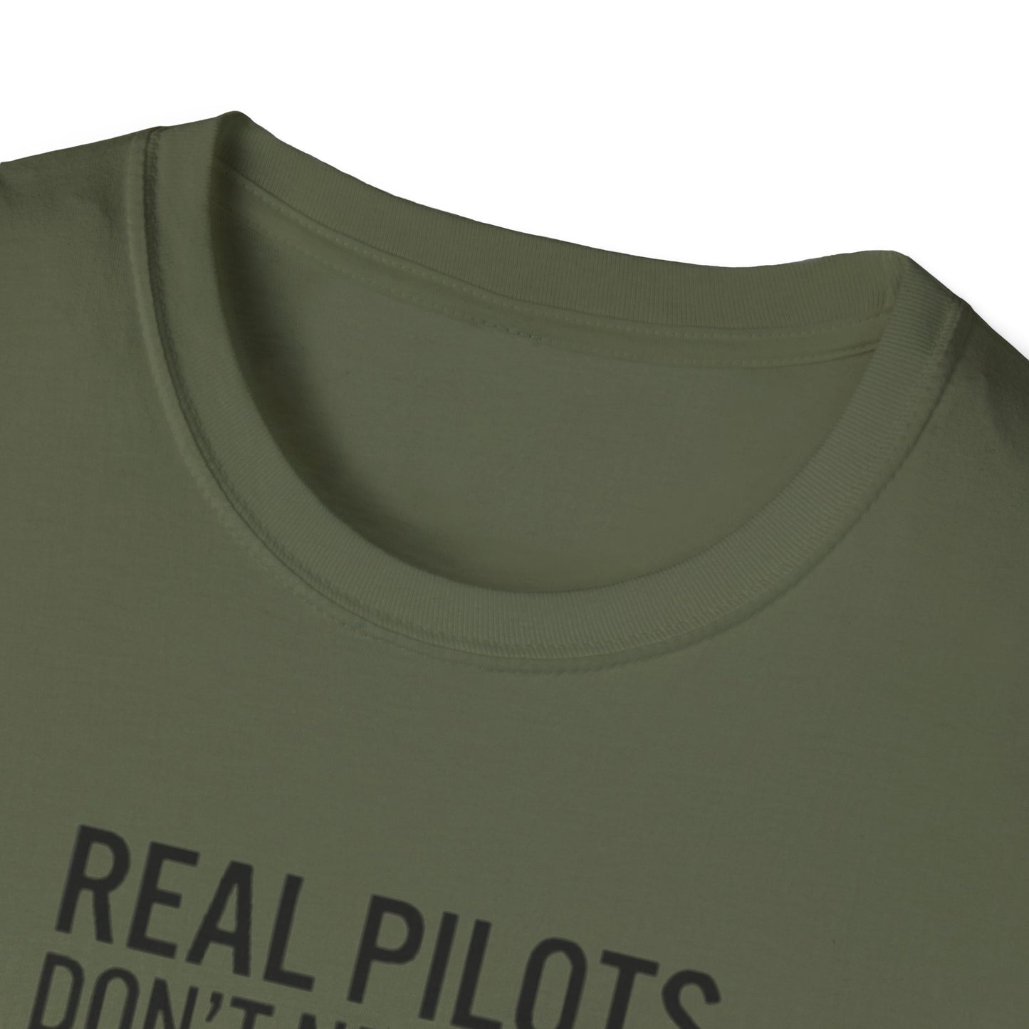 Pilot T-Shirt — “Real Pilots Don’t Need GPS (Except When They Do)” Aviation Tee