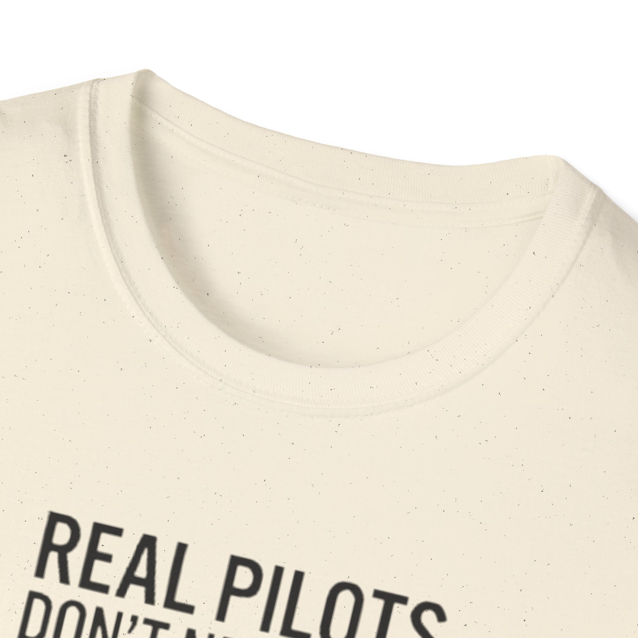 Pilot T-Shirt — “Real Pilots Don’t Need GPS (Except When They Do)” Aviation Tee
