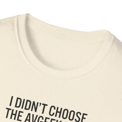 Pilot T-Shirt — "I Didn't Choose the Avgeek Life" Airplane Graphic Tee