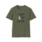 FlightRadar24 Fan T‑Shirt – “FlightRadar24 is Open. Screen Time: 14 Hours Today.”