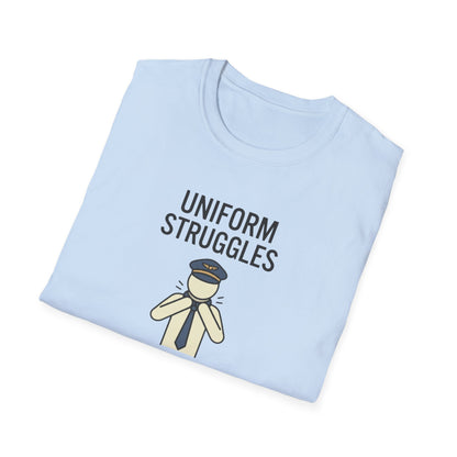 Uniform Struggles T-Shirt — Funny Police/Uniform Humor Tee (“It’s Part of the Brand”)