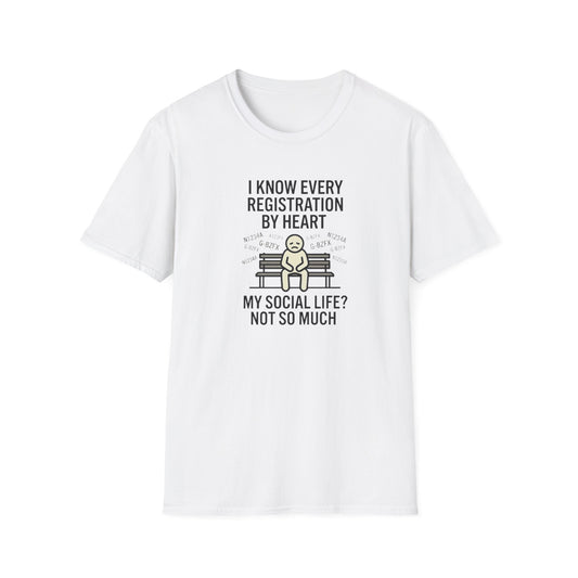 T‑Shirt - "I Know Every Registration By Heart" Funny Web Developer Tee