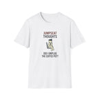 Jumpseat Thoughts T-Shirt — "Did I Unplug the Coffee Pot?" Pilot Humor Tee