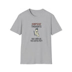 Jumpseat Thoughts T-Shirt — "Did I Unplug the Coffee Pot?" Pilot Humor Tee