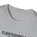 FlightRadar24 Fan T‑Shirt – “FlightRadar24 is Open. Screen Time: 14 Hours Today.”