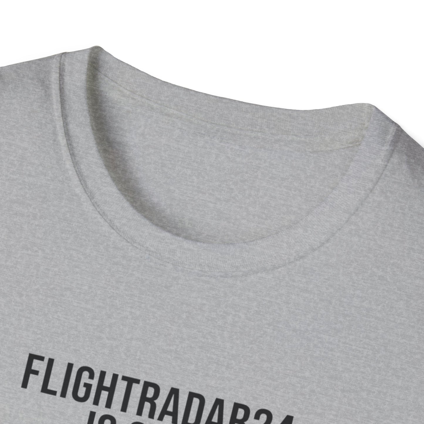 FlightRadar24 Fan T‑Shirt – “FlightRadar24 is Open. Screen Time: 14 Hours Today.”