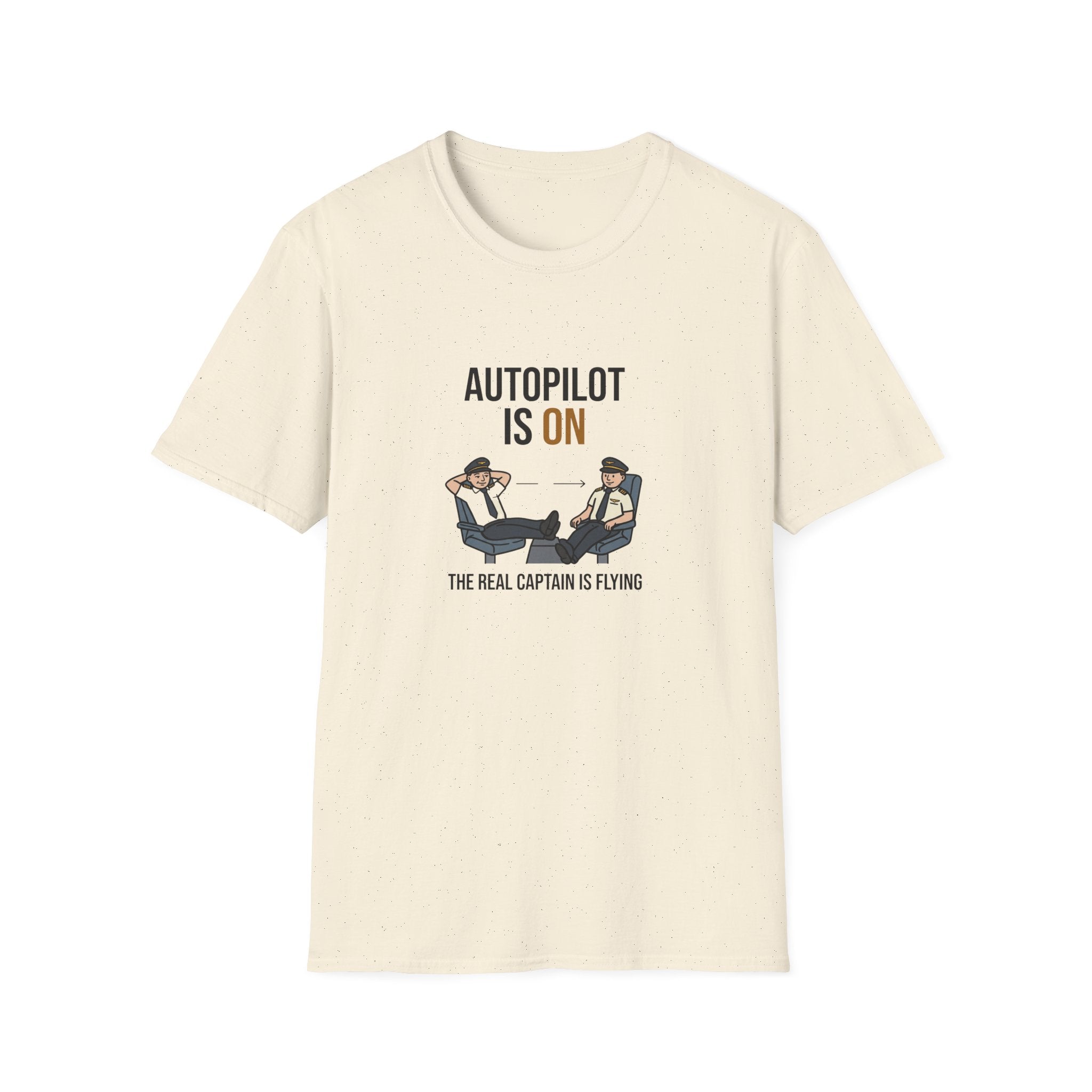 Autopilot Is On T‑Shirt — Funny Pilot Aviation Tee