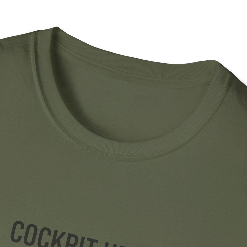 Cockpit Heater in January T-Shirt — Funny Pilot Aviation Tee