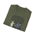 Aviation Humor T-Shirt — "Explaining the difference between a stall and a spin to non-aviation friends"
