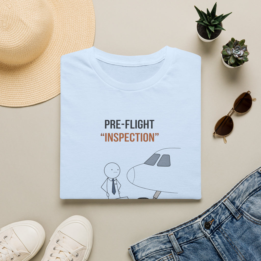 Pre-Flight "Inspection" T-Shirt — Funny Pilot/Aviation Tee