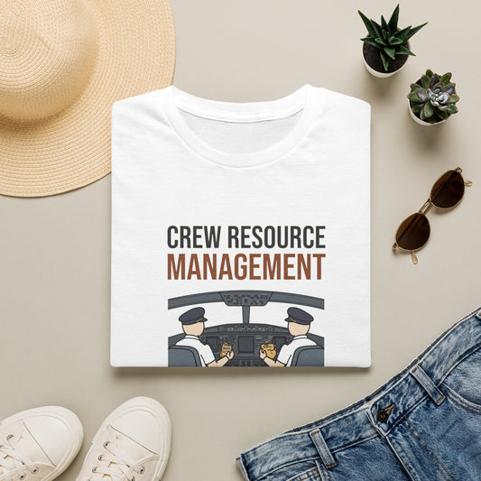 Crew Resource Management T-Shirt — Pilot Cockpit 'Pass the Snacks' Aviation Tee