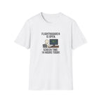 FlightRadar24 Fan T‑Shirt – “FlightRadar24 is Open. Screen Time: 14 Hours Today.”