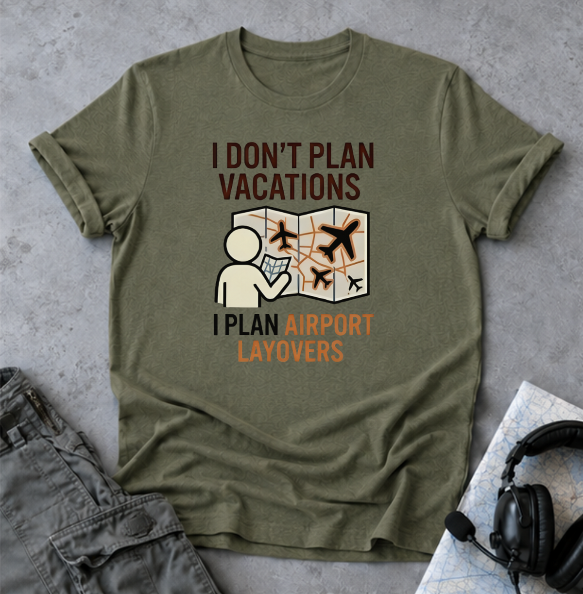 Copy of I Don't Plan Vacations I Plan Airport Layovers T-Shirt