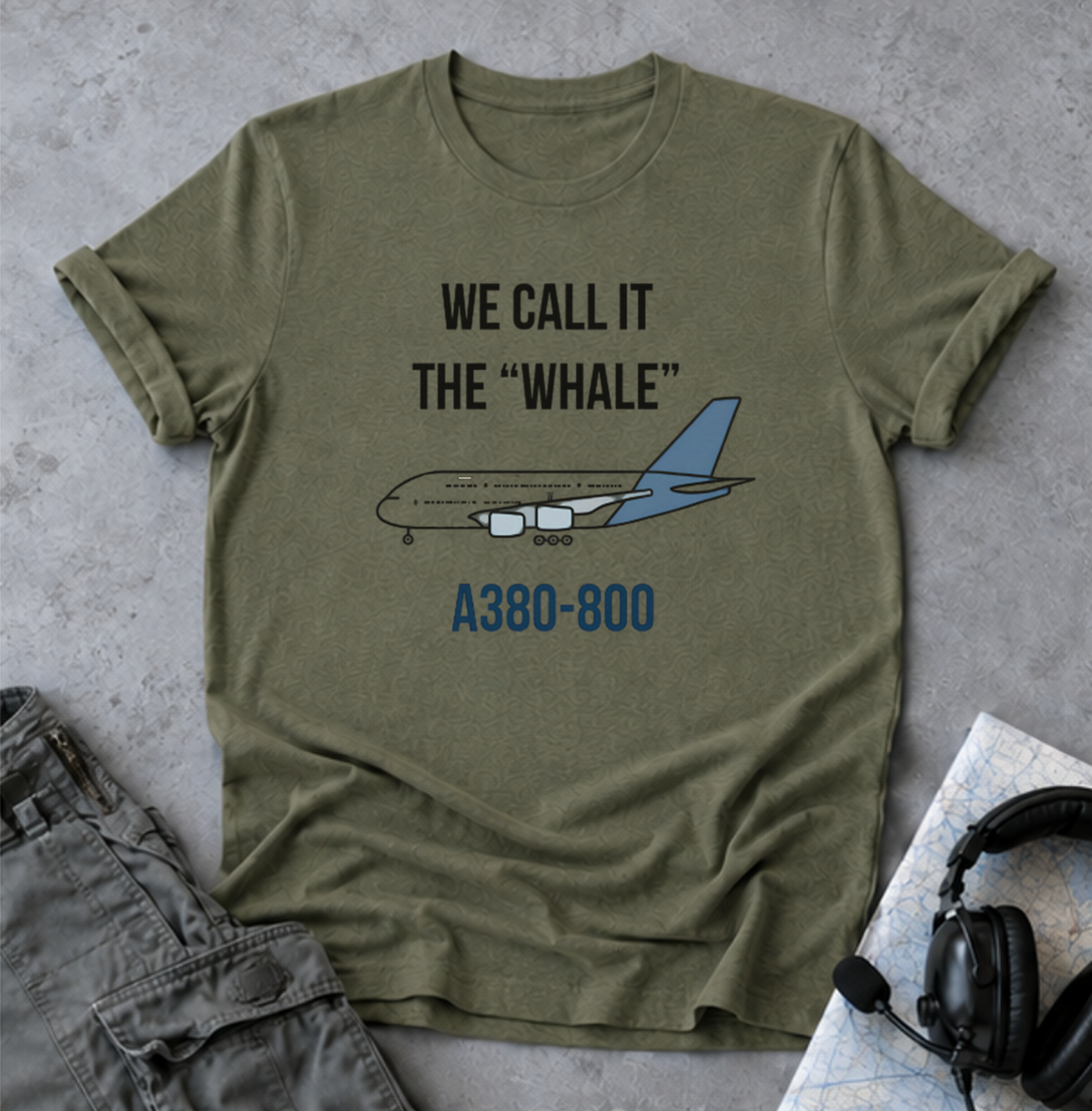 Copy of A380-800 'We Call It The Whale' T-Shirt